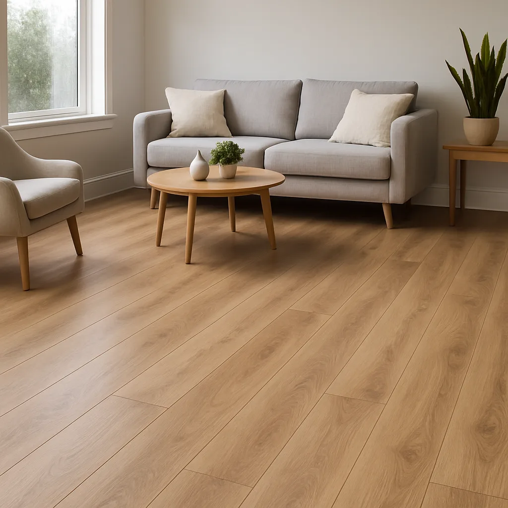 New luxury vinyl plank flooring in a Salem home