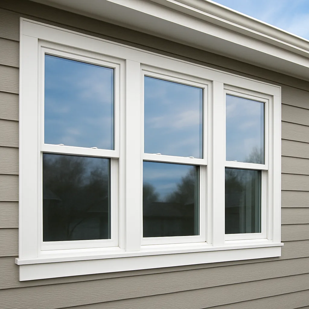 Newly installed energy efficient windows on a Salem home